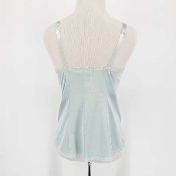 Vintage Baby Blue Lace Satin Camisole Size 32 - Picture 3 of 6